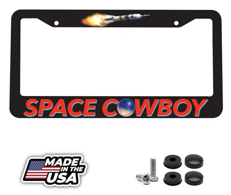 Space Cowboy Steve Miller Band Classic Rock Music Car License Plate Frame