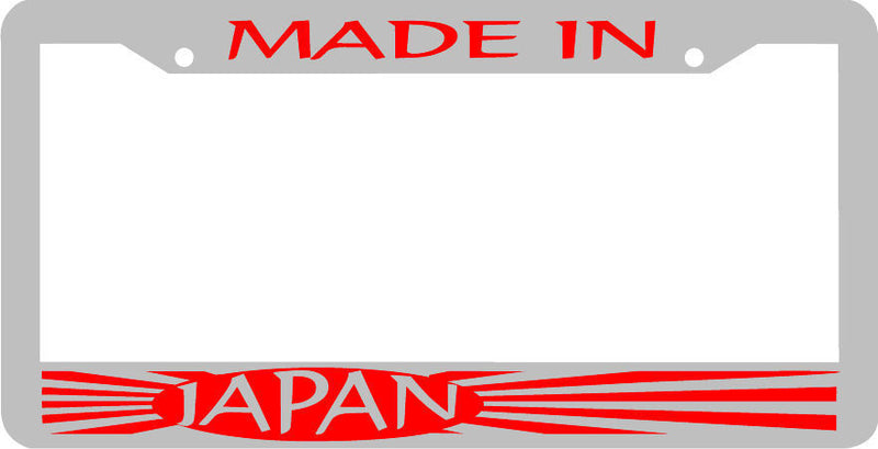 WHITE Made in Japan JDM License Plate Frame