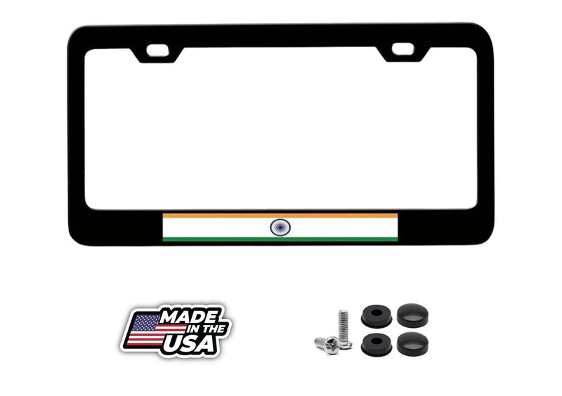 INDIA Country Flags Steel License Plate Frame