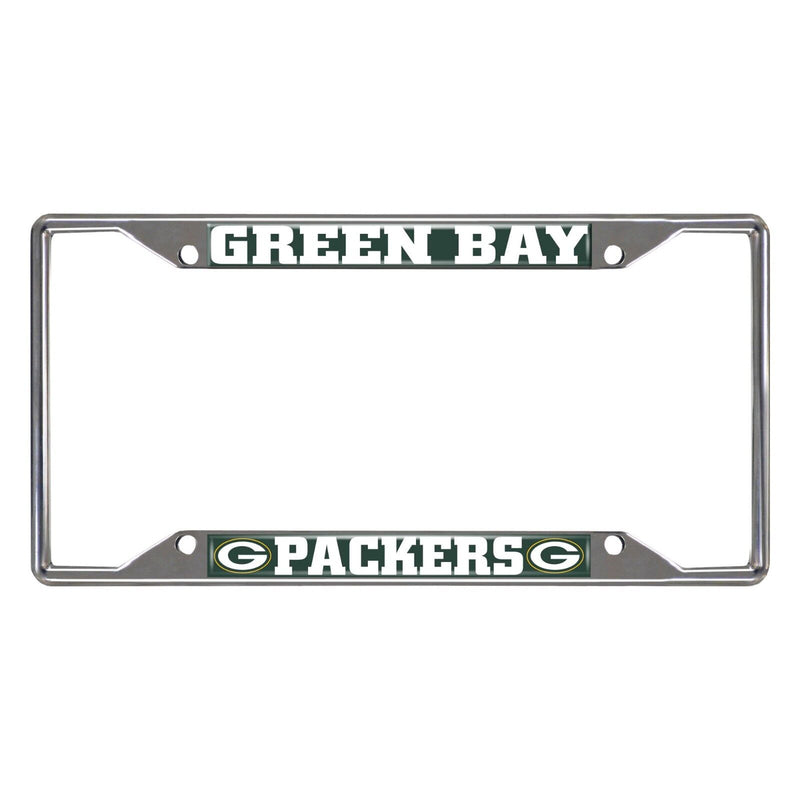 NFL Green Bay Packers Chrome Metal License Plate Frame