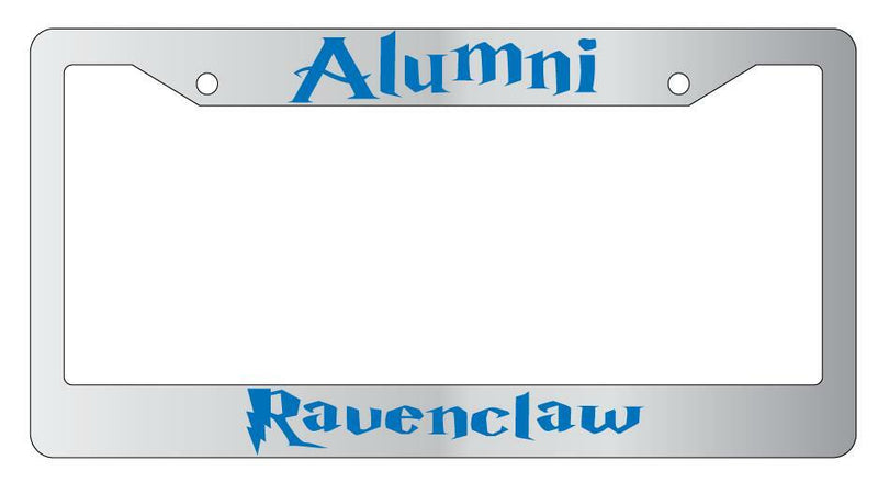 Alumni Ravenclaw Chrome Plastic License Plate Frame  Mod-GRAPH9856236-5010
