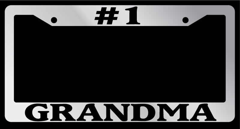 Chrome METAL License Plate Frame 