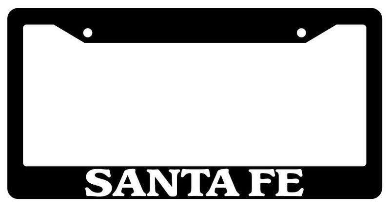 Black License Plate Frame Santa Fe Auto Accessory Novelty 1959  Mod-GRAPH9856236-1512