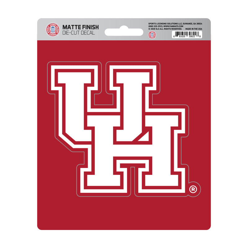 NCAA Houston Cougars Decal Matte 5"X6.25" Auto Boat Luggage