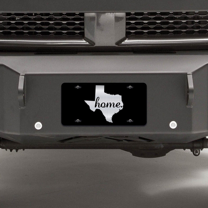 Texas Home License Plate Tag Vanity Front Aluminum 6 Inches By 12 Inches