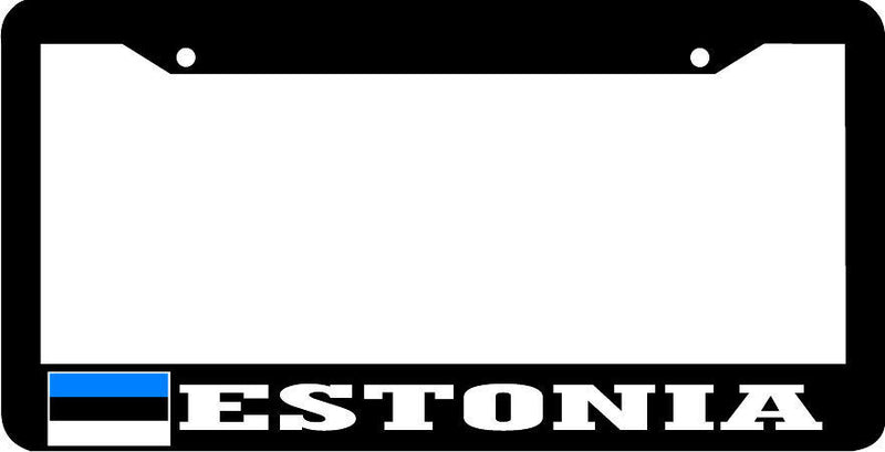 ESTONIA Black frame flag License Plate Frame