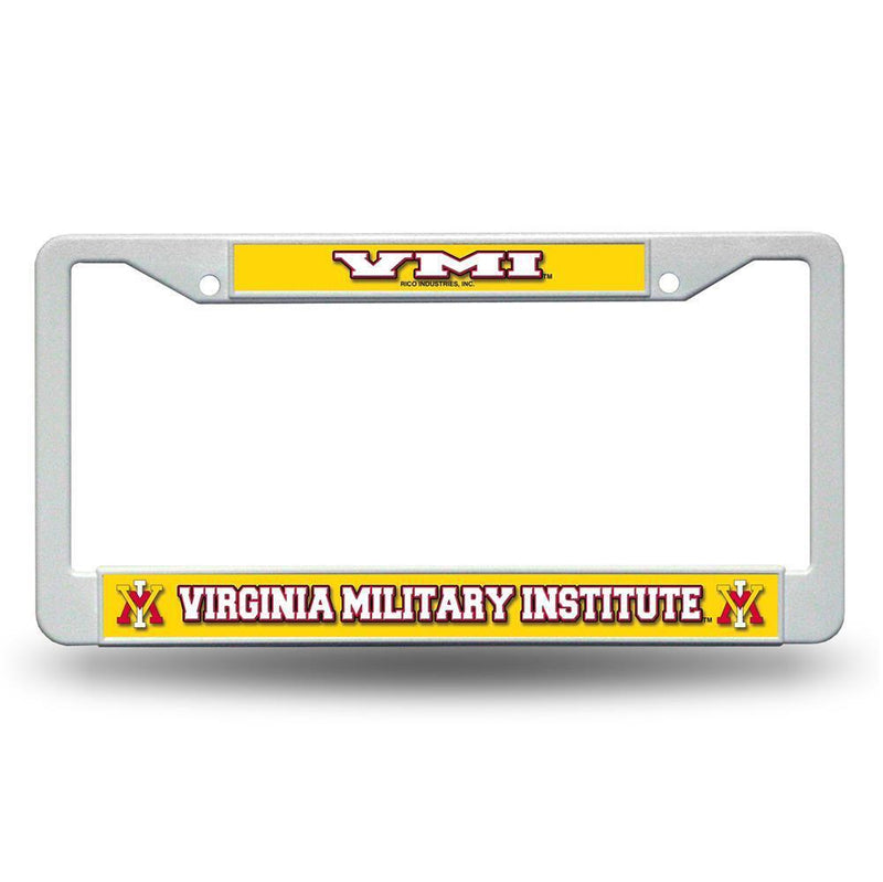 Virginia Military Institute Keydets White Plastic License Plate Frame