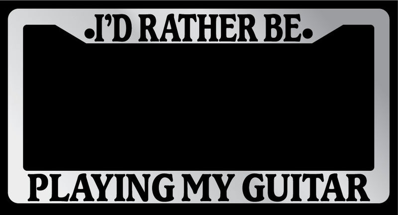 Chrome License Plate Frame "I&