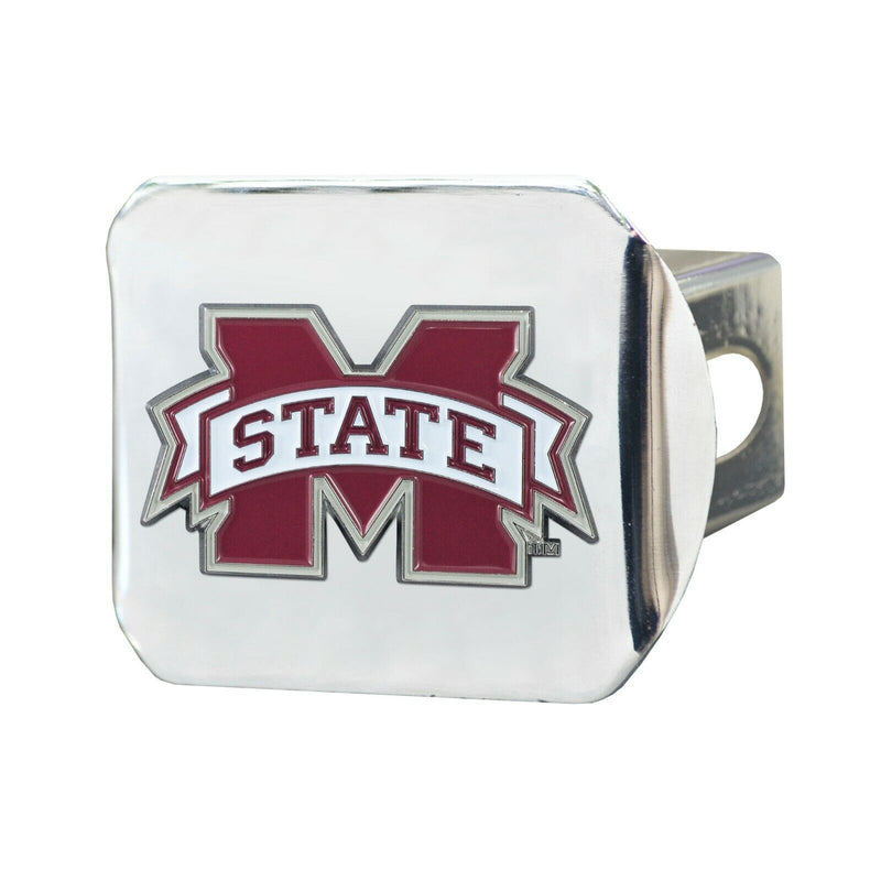 NCAA Mississippi St. Bulldogs 3D Color on Chrome Hitch Cover