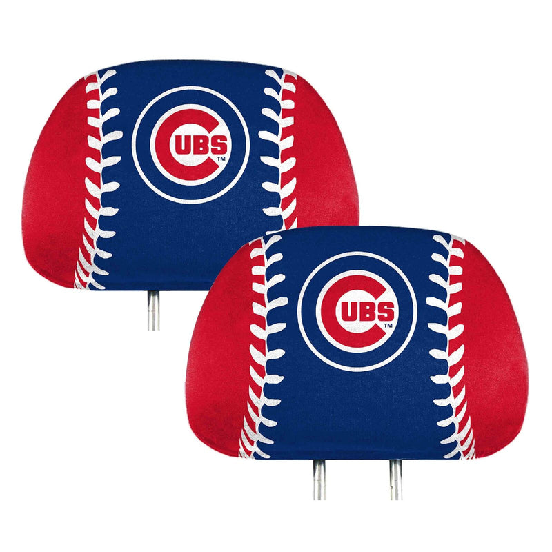 MLB Chicago Cubs New 2-Piece Printed Headrest Covers