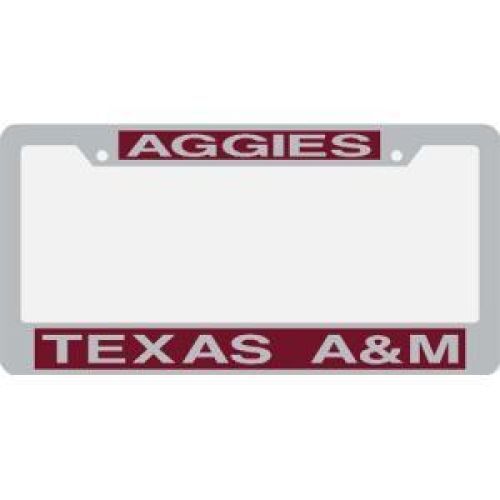 NCAA Texas A&M Aggies Metal Inlaid Acrylic License Plate Frame 9781594249273