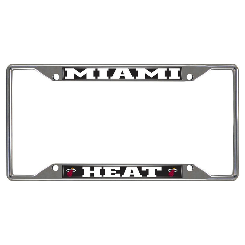 NBA Miami Heat Chrome Metal License Plate Frame