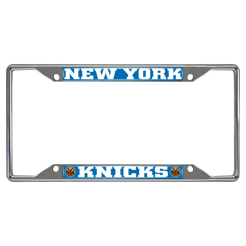 NBA New York Knicks Chrome Metal License Plate Frame