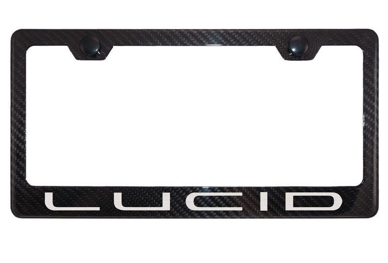 Carbon Fiber License Plate Frame for Lucid