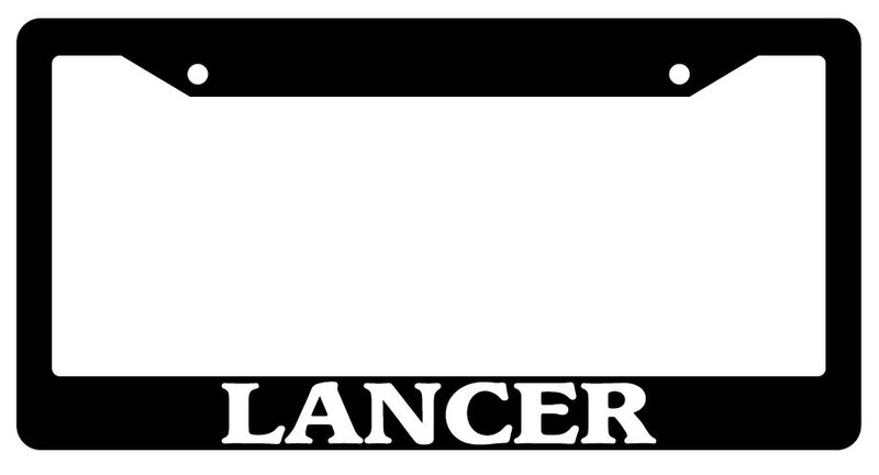 Black License Plate Frame Cars Lancer Auto Accessory Novelty  Mod-GRAPH9856236-272