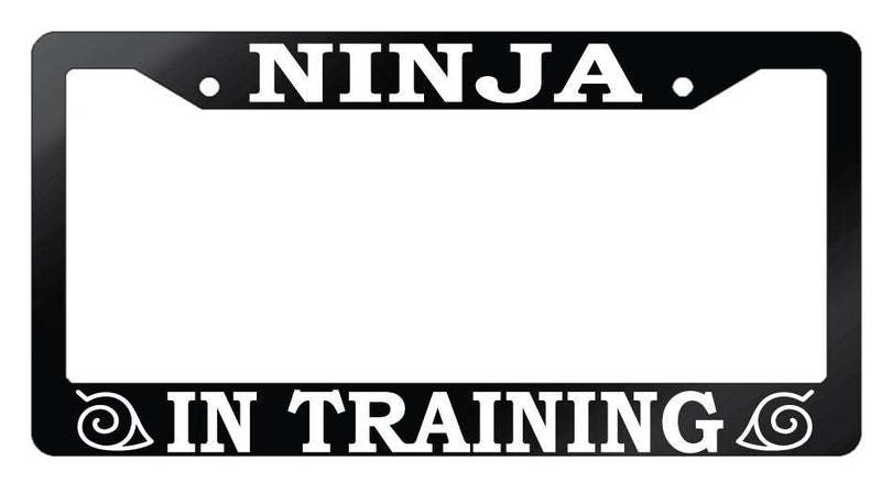 Glossy Black License Frame Ninja In Training Auto Accessory Naruto  Mod-GRAPH9856236-7311