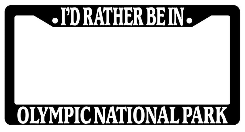Black License Plate Frame I&