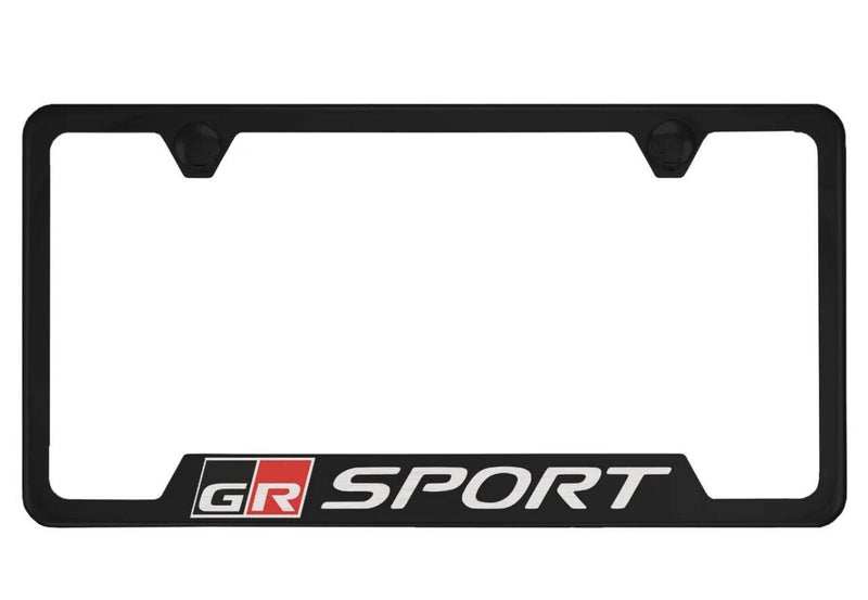 Black License Plate Frame for Toyota GR Sport