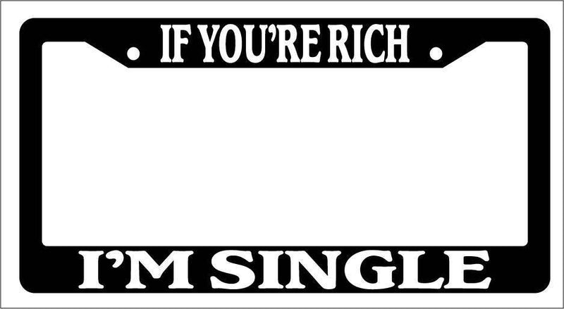Black License Plate Frame IF YOUR&