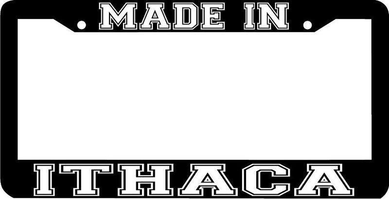 MADE IN ITHACA NEW YORK NY License Plate Frame