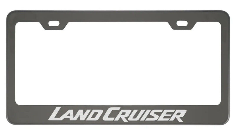 Black Chrome License Plate Frame For Land Cruiser