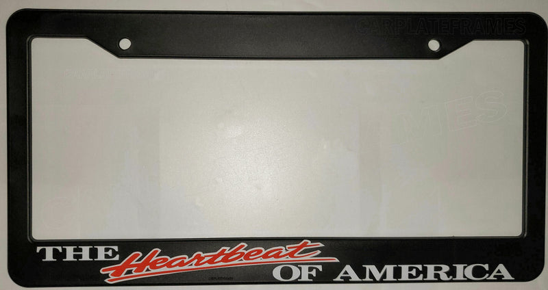THE HEARTBEAT OF AMERICA auto truck car 4x4 tag cover License Plate Frame