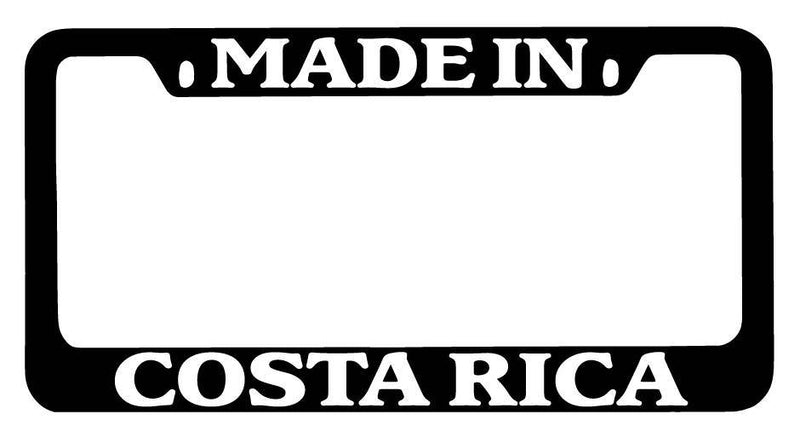 Black METAL License Plate Frame Made In Costa Rica Auto Accessory 2003  Mod-GRAPH9856236-9134