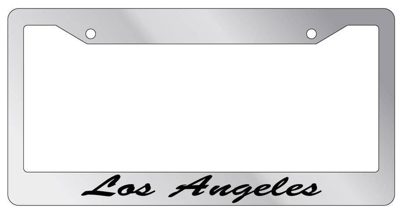 Chrome METAL License Plate Frame Los Angeles Cursive Auto Accessory 1537  Mod-GRAPH9856236-10232
