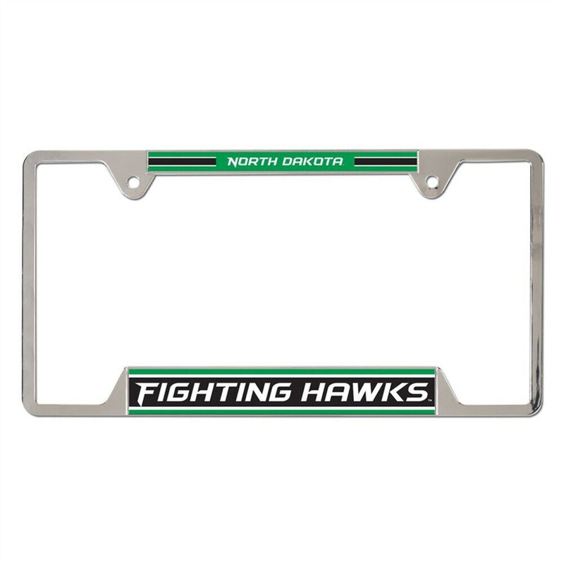 NCAA North Dakota University Metal Chrome License Plate Frame