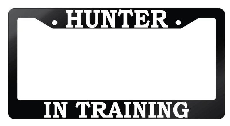 Glossy Black License Frame Hunter In Training Auto Accessory Supernatural  Mod-GRAPH9856236-7309