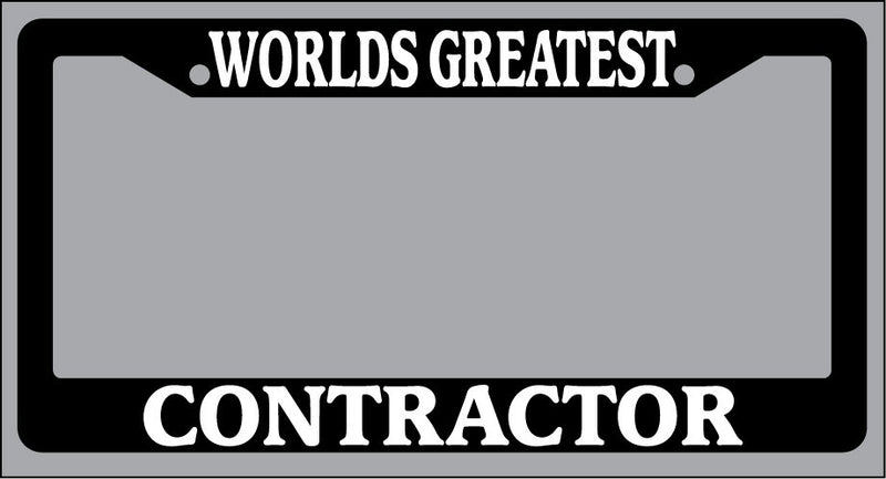 Black License Plate Frame World&