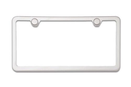 No Rust 2X License Plate Frames Slim 2-Hole Stainless Steel Vehicle Pair Chrome