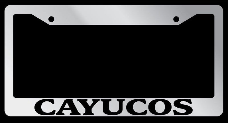 Chrome License Plate Frame "Cayucos" Auto Accessory 1174  Mod-GRAPH9856236-4225