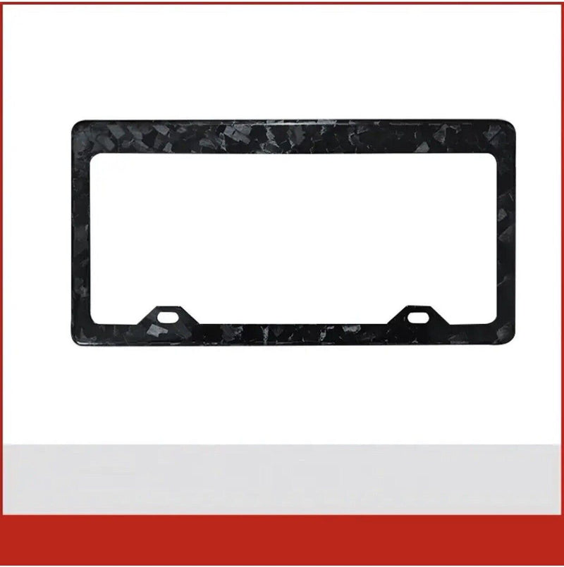 1pcs Car Forged Carbon Fiber License Plate Frame universal for Auto Truck