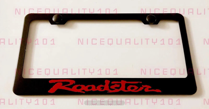 Roadster Stainless Steel Finished License Plate Frame Holder Rust Free v3