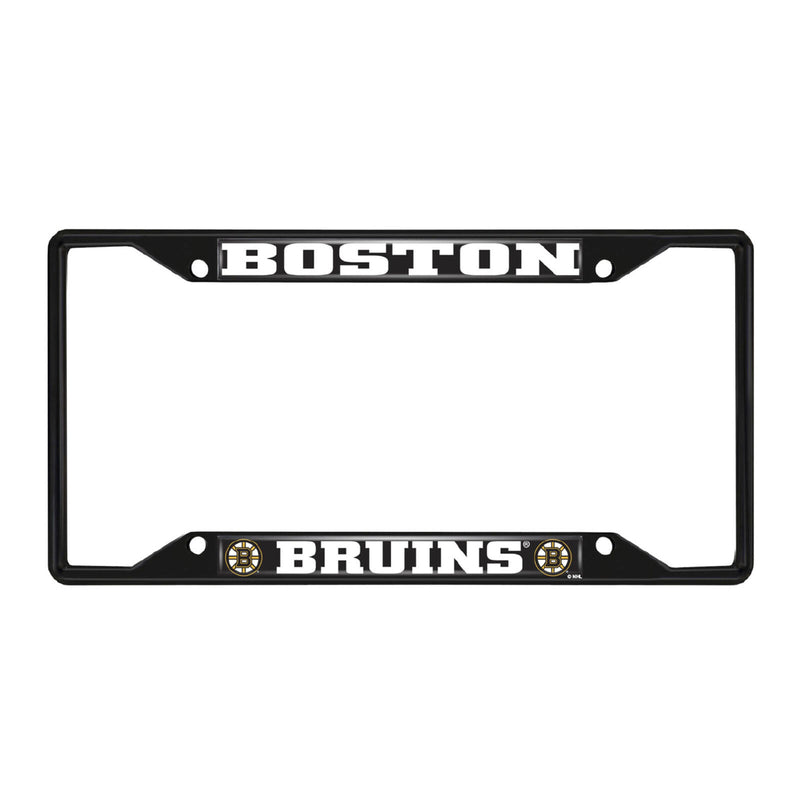 NHL Boston Bruins Black Metal License Plate Frame