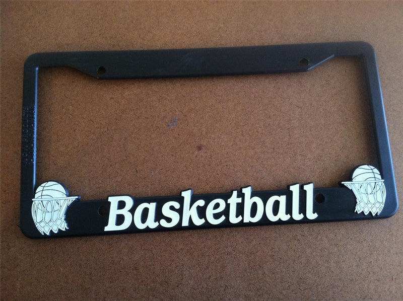 Black License Plate Frame basketball Auto Accessory Novelty  Mod-GRAPH9856236-13