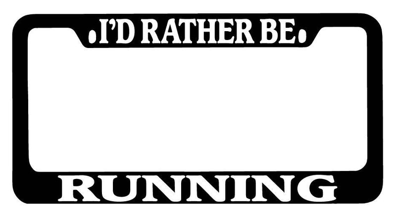 Black METAL License Plate Frame I&