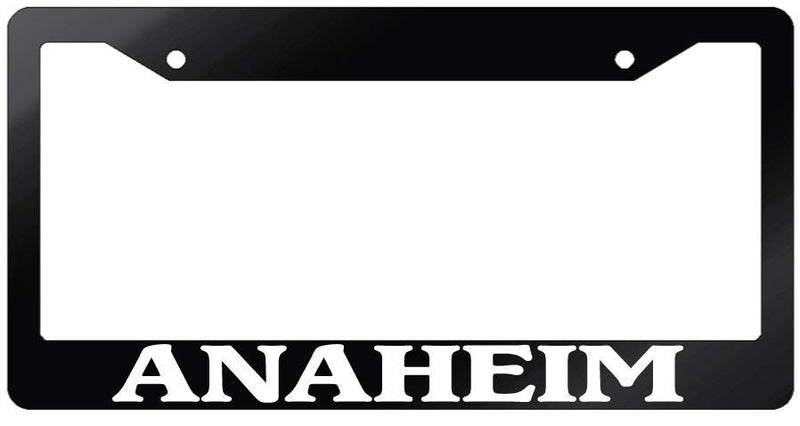 Glossy Black License Plate Frame ANAHEIM Auto Accessory 1051  Mod-GRAPH9856236-6928