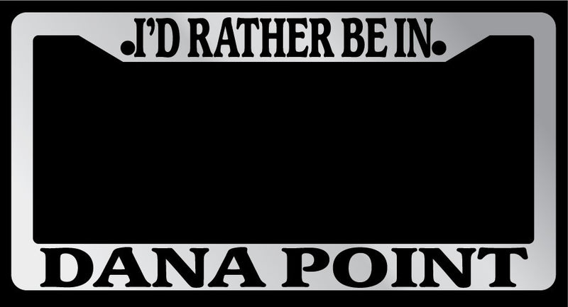 Chrome METAL License Plate Frame I&