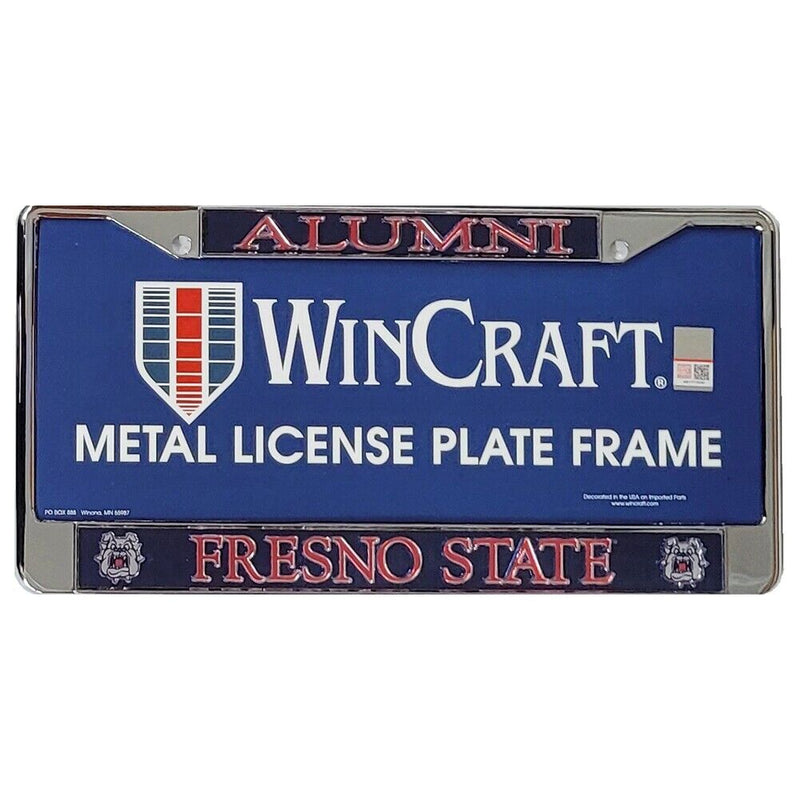 NCAA Fresno State Bulldogs Alumni Metal License Plate Frame