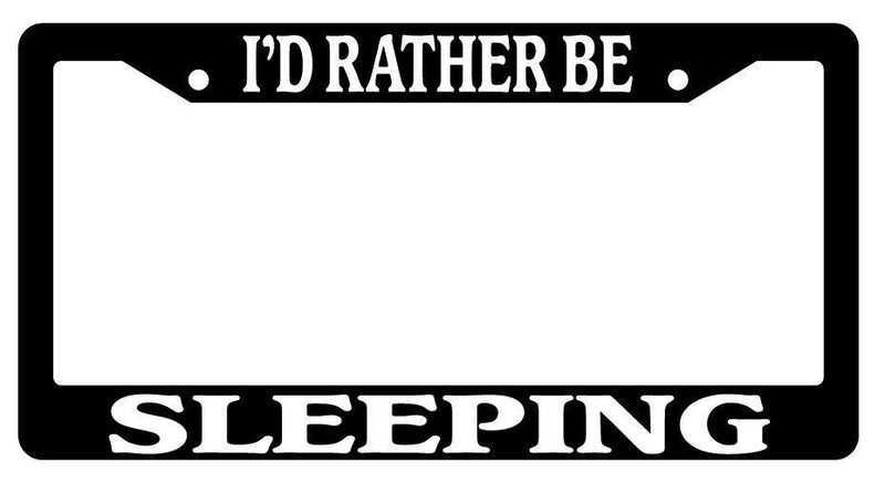 Black License Plate Frame I&