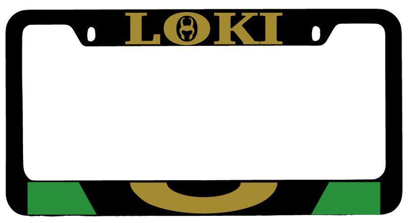 Loki Black METAL License Plate Frame Auto For Marvel  Mod-GRAPH9856236-8099
