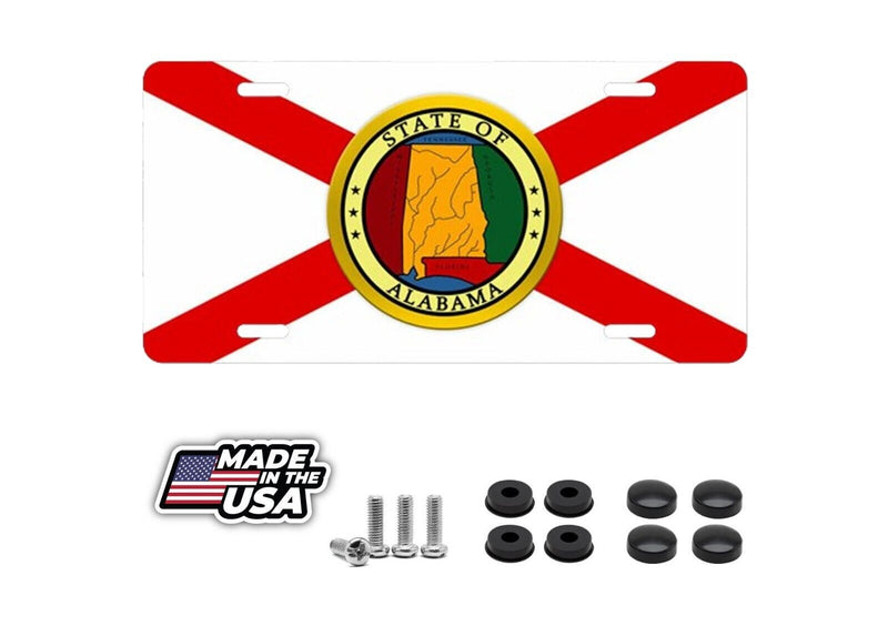 Alabama State Flag License Plate