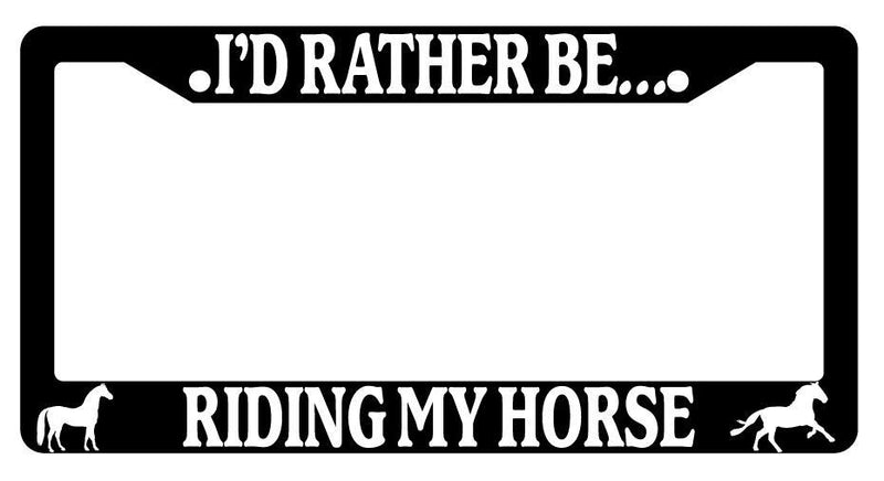 Black License Plate Frame I&