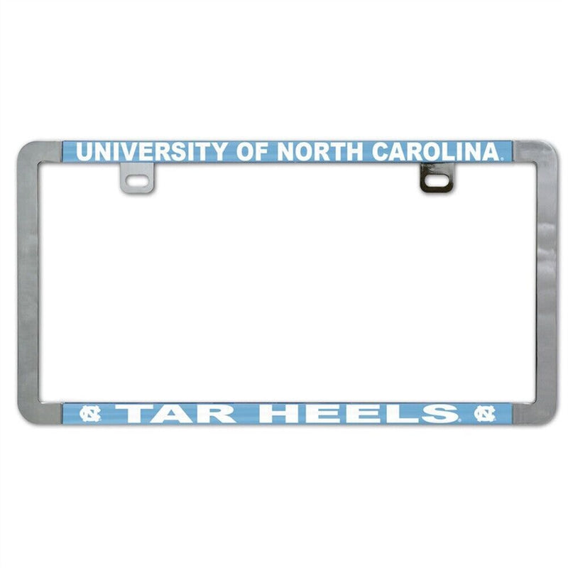 NCAA North Carolina Tar Heels Metal Inlaid Acrylic Thin License Plate Frame