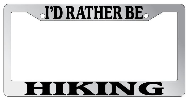 Chrome METAL License Plate Frame I&