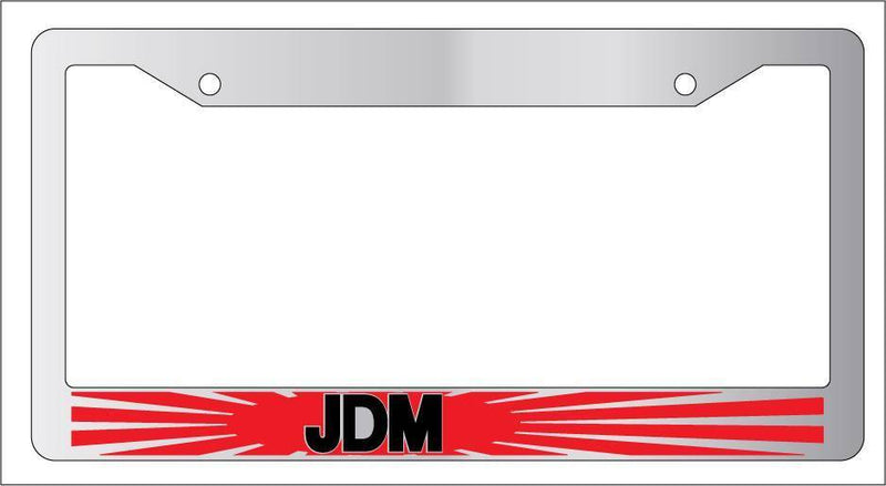 Chrome License Plate Frame For JDM SUNBURST Auto Accessory  Mod-GRAPH9856236-5240