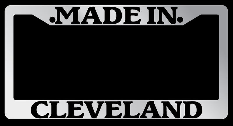Chrome License Plate Frame Made in Cleveland Auto Accessory 1191  Mod-GRAPH9856236-6517