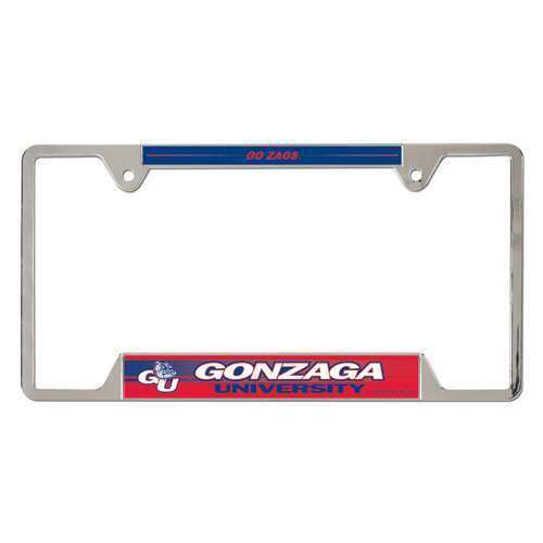 NCAA Gonzaga Bulldogs Metal Chrome License Plate Frame